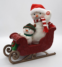 Hallmark Jingle Pals Singing Snowmen Twinkling Sleigh Ride 2016 Christmas Plush picture