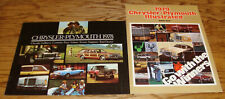 1978 & 1979 Plymouth & Chrysler Full Line Sales Brochure Lot of 2 LeBaron Fury picture