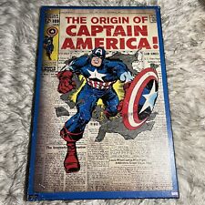 The Origin Of Captain America Large Wooden Picture Board 3x2’ (36x24”) picture