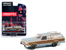 1979 Ford LTD Country Squire Light Blue with Woodgrain Sides (Weathered) 