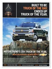 Chevrolet Silverado Motor Trend's Truck of the Year 2011 Print Magazine Auto Ad picture