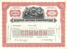 General Motors Corporation - dated 1950's Automotive Stock Certificate - Great C picture