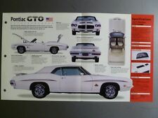1968 - 1972 Pontiac GTO Poster, Spec Sheet, Folder, Brochure Awesome L@@K picture