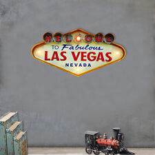Sign with LED Metal Vintage Neon Signs Gift Welcome to Las Vegas Fit Bar Decor picture