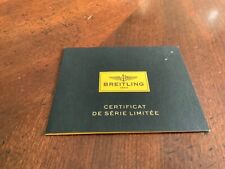 Breitling For Bentley 24H Limited Edition Certificate de Série Limitée picture
