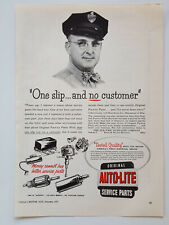 1951 Electric Auto-Lite Points Rotors Ignition Parts OEM Vtg Magazine Print Ad picture
