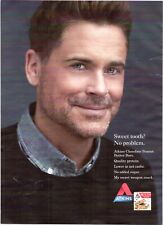 2018 Atkins Print Ad Rob Lowe’s Secret Weapon Snack Low Carbs Quality Protein  picture