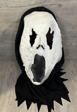 SUPER RARE VTG Scream Ghostface Mask Easter Unlimited White Face Black Shroud picture