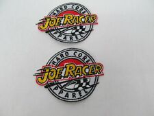 2 Joe Racer Hard Core Apparel Checkered Flag Racing Shoulder Iron On Patch picture