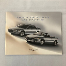 2005 Chrysler Sebring Convertible and Sedan Sales Brochure Catalog picture