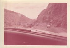 AMERICAN ROAD Through The Windshield FOUND PHOTO Color  Car 811 7 U picture