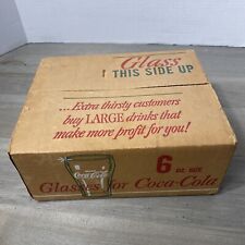 Vintage Libbey Coca Cola Glasses 6 oz SEALED CASE of 12 - NOS Dated 1963 picture