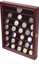 DECOMIL Challenge Coin Cabinet Rack Holder with Door picture