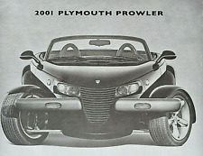 2001 PLYMOUTH PROWLER SALES BROCHURE CATALOG ~ 6 PAGES ~ 8.5