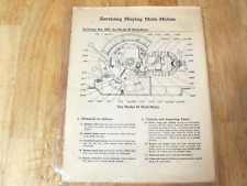 Maytag Service Manual For Servicing Multi-Motors Models 82, 92, FW 1718 + Others picture
