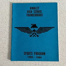 Vtg 1983 1984 Hinkley High School Thunderbirds Colorado Football Sports Program picture