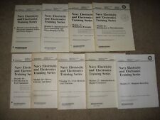NAVY Electronics Training & Study Manuals, 9-Pc. set picture