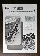Vintage 1946 SKF Ball and Roller Bearings Full Page Original Ad picture