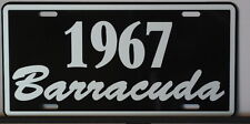 METAL LICENSE PLATE 1967 BARRACUDA FITS PLYMOUTH MOPAR FORMULA S 273 318 340 picture