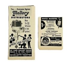 Vtg 1959 Mallory Distributors Vertex Magnetos Print Ad Hot Hot Racing Speed picture