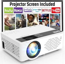 Mini Projector, Upgraded Bluetooth Projector, 1080P Full HD Portable Projector, picture