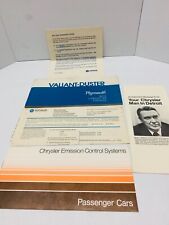 Mopar A body 1972 Plymouth Valiant Duster Operator's Manual With Pouch OEM picture