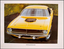 1970 Plymouth Barracuda Orig Mopar Art Print Lithograph picture