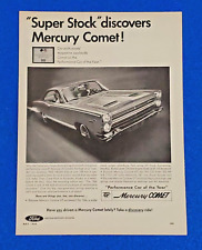 1966 FORD-LINCOLN MERCURY COMET CYCLONE GT V-8 ORIGINAL PRINT AD  picture