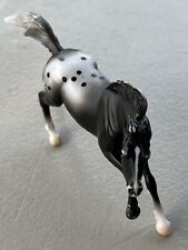 Black Appaloosa Mustang Hard Plastic Toy Horse By Breyer Reeves- 2.5” X 4.75” picture