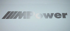 BMW MPower Brushed Aluminum Lettering Set 4 Foot Garage Sign picture