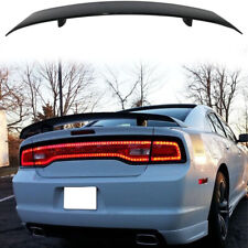 REAR SPOILER FOR 2011-14 DODGE CHARGER Super Bee Style GLOSS BLACK picture