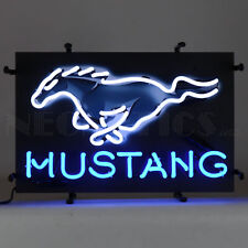 FORD MUSTANG JUNIOR NEON SIGN WITH BACKING picture