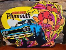 NEW Funky Vintage Style Road Runner Metal Sign Hemi Plymouth Dodge Mopar 17