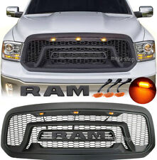 Grille For 2013-2018 Dodge RAM 1500 Front Grill Upper Bumper W/Letters RAM & LED picture
