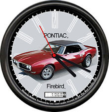 Licensed 1968 Pontiac Firebird Retro Vintage General Motors Wall Clock picture