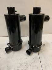 2 Donaldson Cyclopac Air Cleaners 5” Metal 2-1/2” & 2” Sleeves - Ends Bent picture