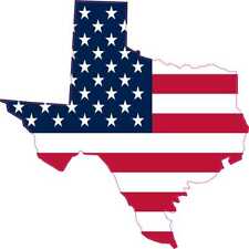 4in x 4in American Flag Texas Vinyl Sticker Car Truck Vehicle Bumper Decal picture