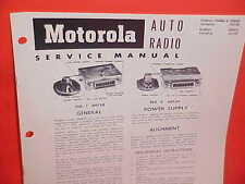 1953 HUDSON SUPER JET WASP HORNET CONVERTIBLE MOTOROLA AM RADIO SERVICE MANUAL picture