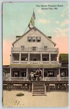 1912 OCEAN CITY MD THE MOUNT MT PLEASANT HOTEL PEOPLE IN BATHING SUITS POSTCARD picture