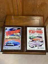LOT of 2 World of Wheels Show 2002 & 2005 Plaque Awards Green Bay, WI Best picture