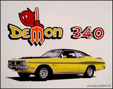 1971 Dodge Demon 340 Mopar Art Print Lithograph 71 picture