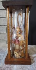 Vintage and very RARE Cornhusk Woman In Glass Dome Sweeping picture