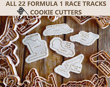 Formula 1 F1 All 22 Popular Race Tracks Circuits Motor Cookie Cutter picture