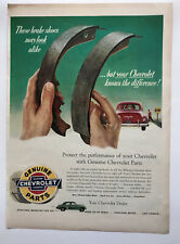 1953 Chevrolet Brake Shoes Genuine Parts Print Ad General Motors GM picture