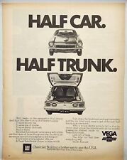 1972 Chevrolet Vega Hatchback Coupe Vintage Print Ad Man Cave Poster Art 70's picture