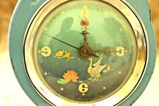Vintage Alarm Clock Wind up Desk Clock The goose wing flaps with the second hand picture