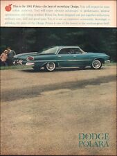 1960 Vintage ad Dodge Polara retro car auto Vehicle Blue White Walls   03/07/24 picture