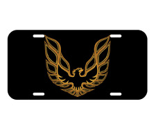Black Firebird Vehicle License Plate Front Tag Plate Trans am Fire hawk Pontiac picture