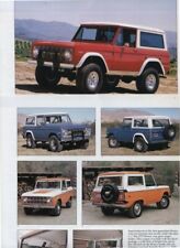 1966 1968-1970 -1972 -1973-1975-1977 FORD 4WD BRONCO 12 pg ARTICLE  picture