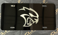 Dodge Hellcat Demon SRT Gloss Black Laser Engraved License Plate LIMITED picture